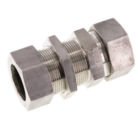 35L Stainless Steel Straight Cutting Fitting Bulkhead 160 bar ISO 8434-1