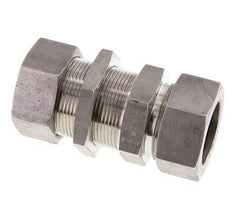 35L Stainless Steel Straight Cutting Fitting Bulkhead 160 bar ISO 8434-1