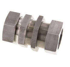 42L Stainless Steel Straight Cutting Fitting Bulkhead 160 bar ISO 8434-1