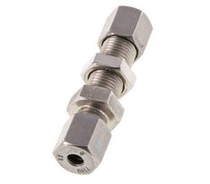 6S Stainless Steel Straight Cutting Fitting Bulkhead 630 bar ISO 8434-1