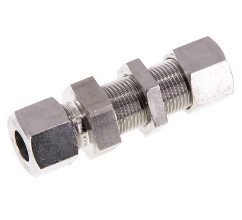 12S Stainless Steel Straight Cutting Fitting Bulkhead 630 bar ISO 8434-1