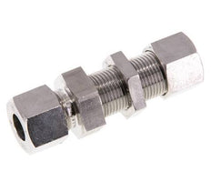 12S Stainless Steel Straight Cutting Fitting Bulkhead 630 bar ISO 8434-1