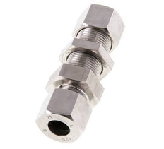 12S Stainless Steel Straight Cutting Fitting Bulkhead 630 bar ISO 8434-1