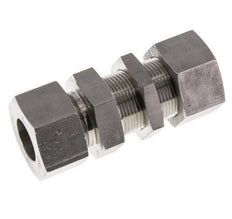 25S Stainless Steel Straight Cutting Fitting Bulkhead 400 bar ISO 8434-1