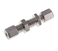 6L Stainless Steel Straight Compression Fitting Bulkhead 315 bar ISO 8434-1