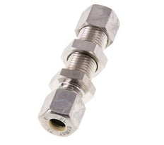 8L Stainless Steel Straight Compression Fitting Bulkhead 315 bar ISO 8434-1
