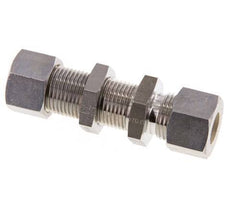 12L Stainless Steel Straight Compression Fitting Bulkhead 315 bar ISO 8434-1