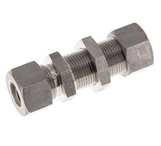 15L Stainless Steel Straight Compression Fitting Bulkhead 315 bar ISO 8434-1