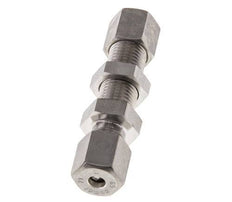 6S Stainless Steel Straight Compression Fitting Bulkhead 500 bar ISO 8434-1