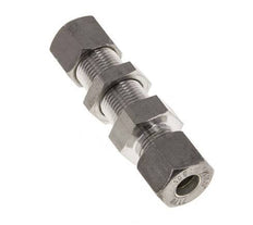 10S Stainless Steel Straight Compression Fitting Bulkhead 450 bar ISO 8434-1