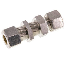 16S Stainless Steel Straight Compression Fitting Bulkhead 400 bar ISO 8434-1