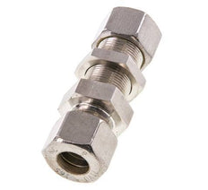 16S Stainless Steel Straight Compression Fitting Bulkhead 400 bar ISO 8434-1