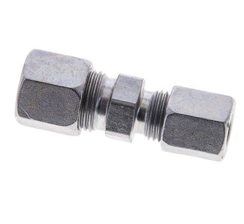 6LL & 8LL Zink plated Steel Straight Cutting Fitting 100 bar ISO 8434-1