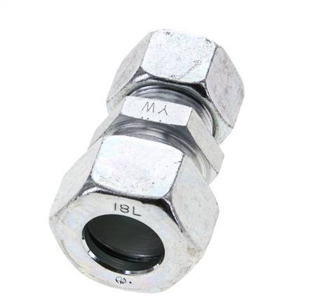 15L & 18L Zink plated Steel Straight Cutting Fitting 315 bar ISO 8434-1