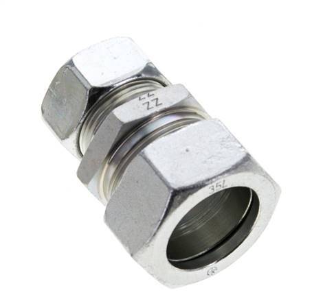 28L & 35L Zink plated Steel Straight Cutting Fitting 160 bar ISO 8434-1