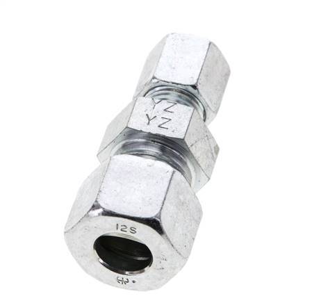 6S & 12S Zink plated Steel Straight Cutting Fitting 630 bar ISO 8434-1