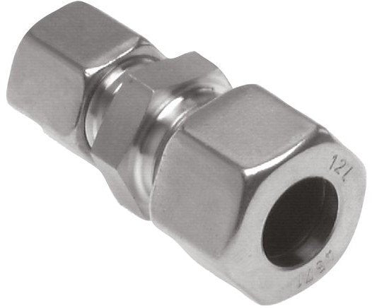 12S & 20S Stainless Steel Straight Cutting Fitting 400 bar ISO 8434-1