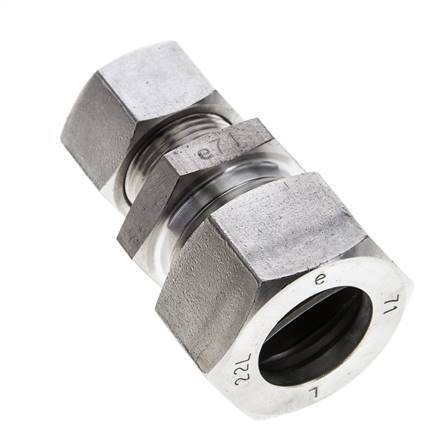 15L & 22L Stainless Steel Straight Cutting Fitting 160 bar ISO 8434-1