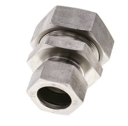 28L & 42L Stainless Steel Straight Cutting Fitting 160 bar ISO 8434-1