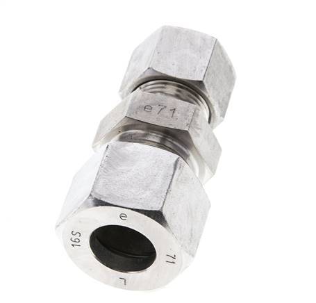 12S & 16S Stainless Steel Straight Cutting Fitting 400 bar ISO 8434-1