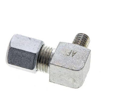 6LL & M6 (con) Zink plated Steel Elbow Cutting Fitting with Male Threads 100 bar ISO 8434-1