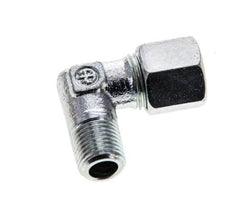 8LL & M10x1 (con) Zink plated Steel Elbow Cutting Fitting with Male Threads 315 bar ISO 8434-1
