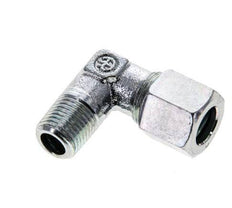 8LL & M10x1 (con) Zink plated Steel Elbow Cutting Fitting with Male Threads 315 bar ISO 8434-1