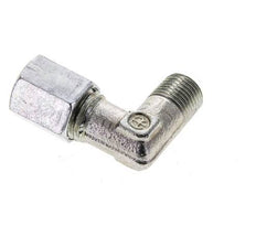 6L & M10x1 (con) Zink plated Steel Elbow Cutting Fitting with Male Threads 315 bar ISO 8434-1