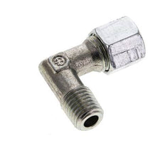 8L & M12x1.5 (con) Zink plated Steel Elbow Cutting Fitting with Male Threads 315 bar ISO 8434-1