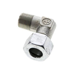 15L & M18x1.5 (con) Zink plated Steel Elbow Cutting Fitting with Male Threads 315 bar ISO 8434-1