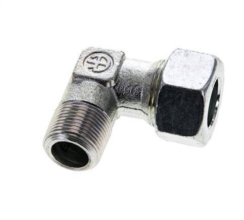 18L & M22x1.5 (con) Zink plated Steel Elbow Cutting Fitting with Male Threads 315 bar ISO 8434-1