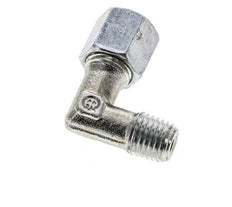6S & M12x1.5 (con) Zink plated Steel Elbow Cutting Fitting with Male Threads 630 bar ISO 8434-1