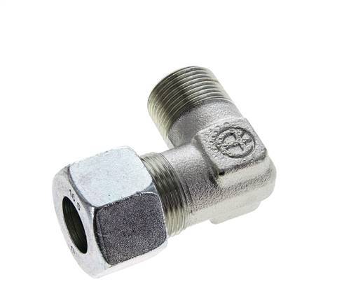 16S & M22x1.5 (con) Zink plated Steel Elbow Cutting Fitting with Male Threads 400 bar ISO 8434-1