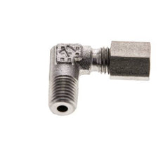4LL & M8x1 (con) Stainless Steel Elbow Cutting Fitting with Male Threads 100 bar ISO 8434-1
