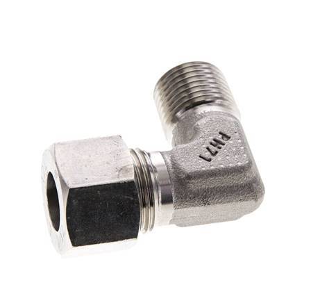 12L & M16x1.5 (con) Stainless Steel Elbow Cutting Fitting with Male Threads 315 bar ISO 8434-1