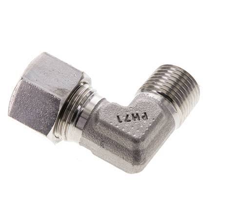 12L & M16x1.5 (con) Stainless Steel Elbow Cutting Fitting with Male Threads 315 bar ISO 8434-1