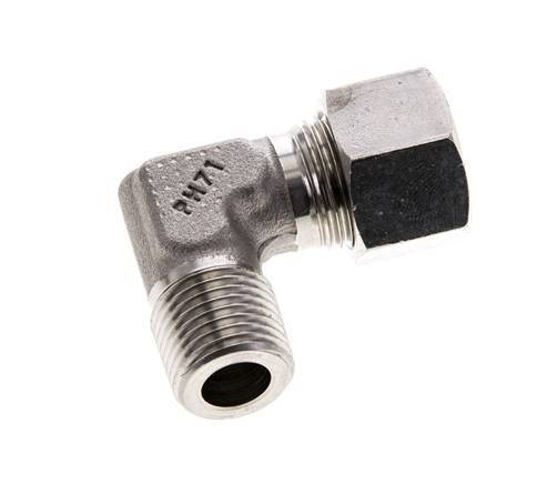 12L & M16x1.5 (con) Stainless Steel Elbow Cutting Fitting with Male Threads 315 bar ISO 8434-1