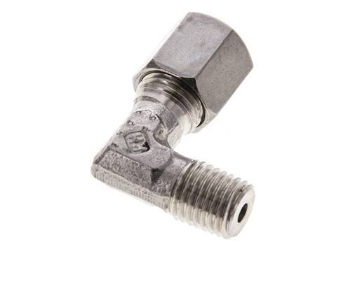 6S & M12x1.5 (con) Stainless Steel Elbow Cutting Fitting with Male Threads 630 bar ISO 8434-1