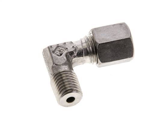 6S & M12x1.5 (con) Stainless Steel Elbow Cutting Fitting with Male Threads 630 bar ISO 8434-1