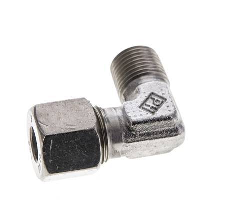 10S & M16x1.5 (con) Stainless Steel Elbow Cutting Fitting with Male Threads 630 bar ISO 8434-1