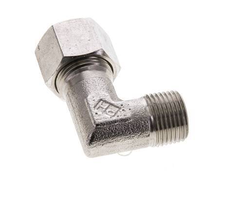 12S & M18x1.5 (con) Stainless Steel Elbow Cutting Fitting with Male Threads 630 bar ISO 8434-1