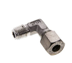 8L & M12x1.5 (con) Stainless Steel Elbow Compression Fitting with Male Threads 315 bar ISO 8434-1