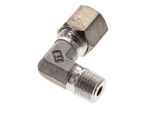 8S & M14x1.5 (con) Stainless Steel Elbow Compression Fitting with Male Threads 500 bar ISO 8434-1