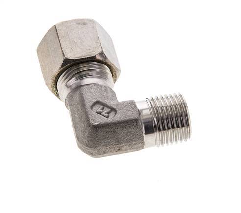 10S & M16x1.5 (con) Stainless Steel Elbow Compression Fitting with Male Threads 450 bar ISO 8434-1