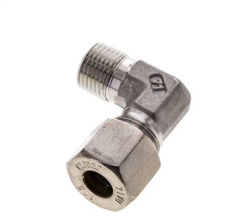 10S & M16x1.5 (con) Stainless Steel Elbow Compression Fitting with Male Threads 450 bar ISO 8434-1