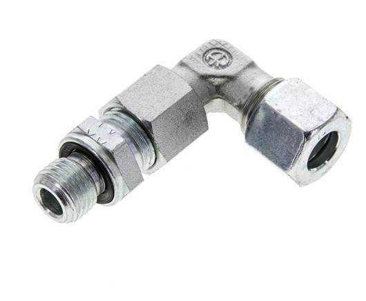 10L & M14x1.5 Zink plated Steel Elbow Cutting Fitting with Male Threads 315 bar Adjustable ISO 8434-1