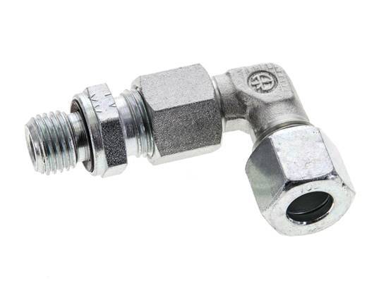 10L & M14x1.5 Zink plated Steel Elbow Cutting Fitting with Male Threads 315 bar Adjustable ISO 8434-1