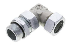 35L & M42x2 Zink plated Steel Elbow Cutting Fitting with Male Threads 160 bar Adjustable ISO 8434-1