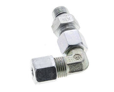 8S & M14x1.5 Zink plated Steel Elbow Cutting Fitting with Male Threads 630 bar Adjustable ISO 8434-1