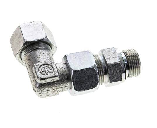16S & M22x1.5 Zink plated Steel Elbow Cutting Fitting with Male Threads 400 bar Adjustable ISO 8434-1